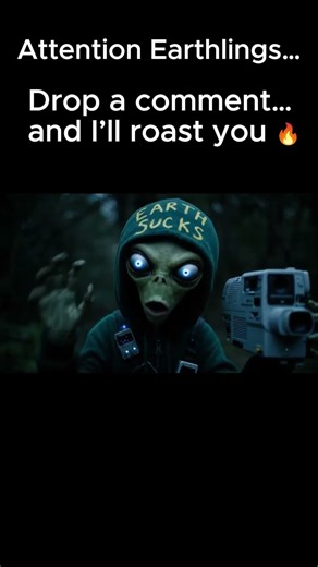 Alien Roasts Earthlings Who Comment 😂👽🔥 | Comedy Short #funny #comedyshorts
