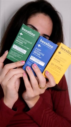 Beesline Lebanon on Instagram: "Unlock your skin's potential while layering our supercharged serums💛💙💚 ☀️: apply our sebum-control balancing serum followed by our super hydrating serum to ensure less oily secretions throughout the day 🌙start by hydrating with the super hydrating serum, rich in 10% hyaluronic acid, and finish off with the anti-wrinkle & balance serum Shop the full range on Beesline.com"