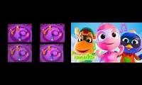 Mix of 2 videos from youtube : The Backyardigans season 1-5 intros