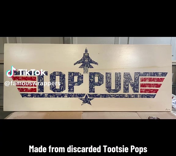 I have an ongoing series, “Mary POPpuns” where I illustrate puns I think are funny, with candy wrappers of course. Please share any puns you think are funny/stupid…I’m all ears. No holds barred. #art #candy #fyp #philly #upcycling