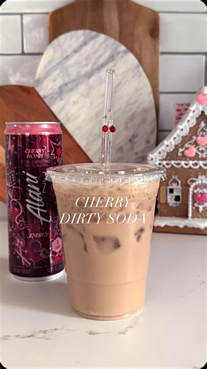 Julie Smith on Instagram: "this cherry bomb dirty soda literally tastes like summer in a cup 🍒✨ the kind of easy drink you make once… and somehow keep craving again and again🤭 #dirtysoda #drinkideas #easydrinks #refreshingdrinks #homemadedrinks"