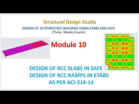 Module 10: Design of RCC Slabs and Ramp as per ACI 318-14 #safe #csi #design #slabs #reinforcement