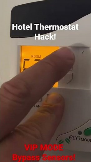 Hotel Thermostat Trick - How to Override Temperature Settings!