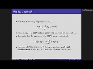 Replica method with approximate inference