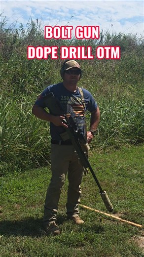 Bolt Gun DOPE Drill OTM🔥 #shooting #viral #shorts #military