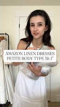 Amazon Linen Dresses - Petite Body Type #petite