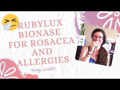 Trying light therapy inside my nose for rosacea and allergies! | Rosy JulieBC