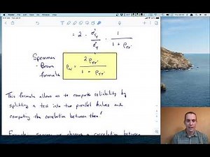 Psychometrics - Lecture 5 - Estimating reliability coefficients