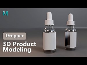 How to Design 3D Dropper Bottle - Product Modeling in Maya 2023