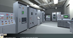 Stylized Control Panels | 3D Industrial | Unity Asset Store