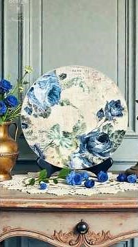 Home décor made easy | Transform furniture, trays, and more with our decoupage fiber #diy #homedecor