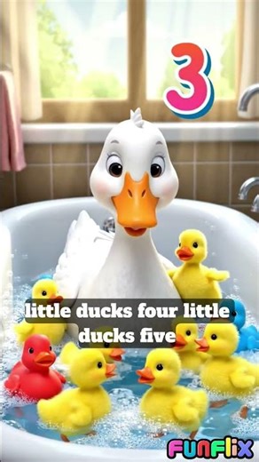 Five Little Ducks Bath Time| Count the | CoComelon NurseryBaby Ducks! 12345Rhymes & Kids Songs