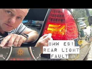 BMW Rear Light Fault, Bulb Warning Light On, 3 Series E91 Touring E90 LCI LED Rear Lights
