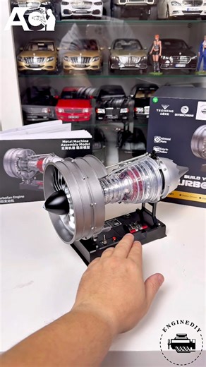 10K views · 85 reactions | TECHING 1/12 Full Metal Dual-Spool Turbofan Engine from EngineDiY Check out Enginediy.com Buy this model: https://www.enginediy.com/products/turbofan-engine-model-kit-that-works-build-your-own-turbofan-engine-teching-1-12-full-metal-dual-spool-turbofan-engine-model-kit-300-pcs | AC Collection | Facebook