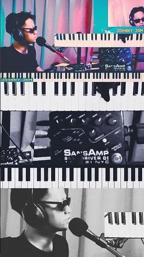 SansAmp BDDI V1 (Late) x Synth Bass (Roland RD-2000) : Dirty Bass Synth Loop & Tone Jam #shorts