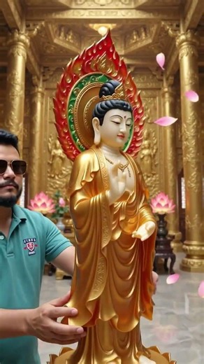 Divine Buddha Wood Carving from Tree Trunk 🪵🙏 | Amazing Wood Art #Shorts