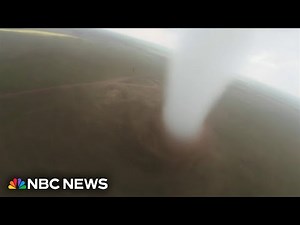 Drone intercepts Oklahoma tornado