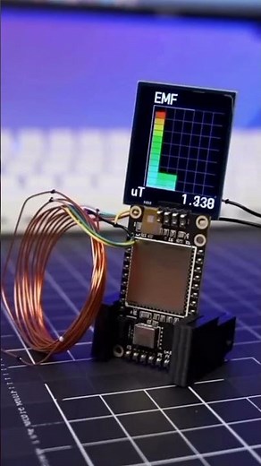 Esp32 based EMF detector #electronicsproject #arduino #diy #esp32
