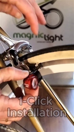 Magnic Light on Instagram: "A contactless dynamo light, mounted in one easy step with a click! Magic or physics? Doesn't matter—the important thing is light on your bike with Magnic Microlights. www.magniclight.com #magniclight #bikelights"