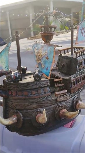 pirate ship. scratch built, ship model,