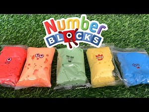 COLOURFUL NUMBERBLOCKS CLAY | LEARN COUNTING NUMBERS AND SPELLING | hello george