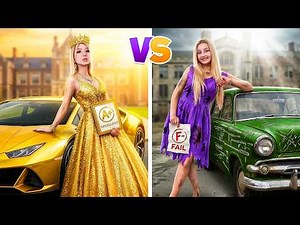 Rich vs Poor Girl at Beauty Challenge! My Enemy Became My Bestie