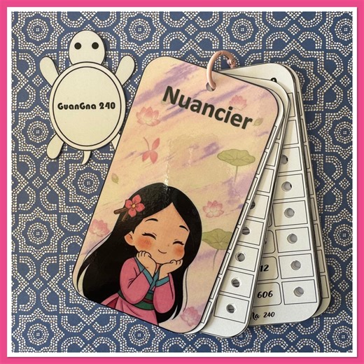 Guangna 240 Color Chart - Numbered Color Chart - Etsy UK