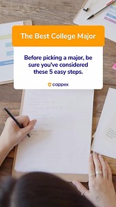Before you choose a college major, make sure you’ve considered these 5 easy steps! Get the link in our bio! #collegeadvice #collegemajor | Appily.com | Facebook