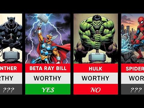 How Many Marvel Heroes Can Actually Lift Thor’s Hammer (Mjolnir)?