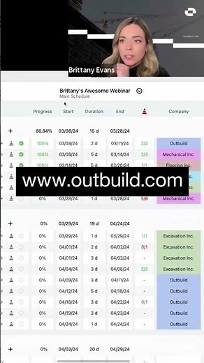 It’s just this simple to add a task in Outbuild's #lookahead #schedule