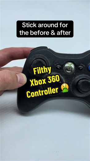 Cleaning and refurbishing a dirty Xbox 360 controller. I’ll do a full tear down, clean it real good, put it back together, and show you a before & after of the finished product. #TikTokCreatorSearchInsightsIncentive #videogames #xbox360 #beforeandafter #cleaning