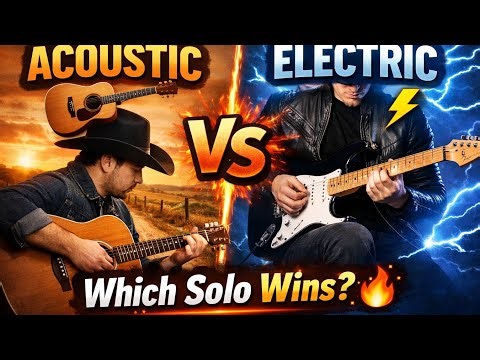 🎸 Old Town Road Guitar Solo 🔥 Acoustic vs Electric | Which Sounds Better?