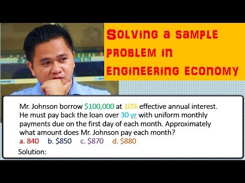 Engineering Economy Sample Problem