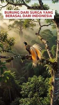Burung Cendrawasih Yang menakjubkan.