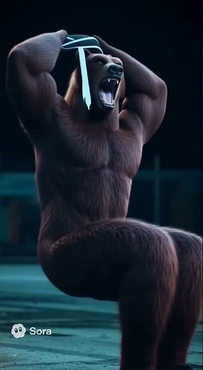 #transformation #bear #werebear #muscle #musclegrowth #furry