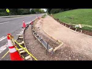 How to do concrete sidewalks, forms, curb cut, ramp, curb & gutter, ADA, slope, safety works