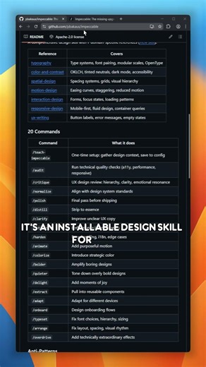 Impeccable: Give Your AI Real Design Skills