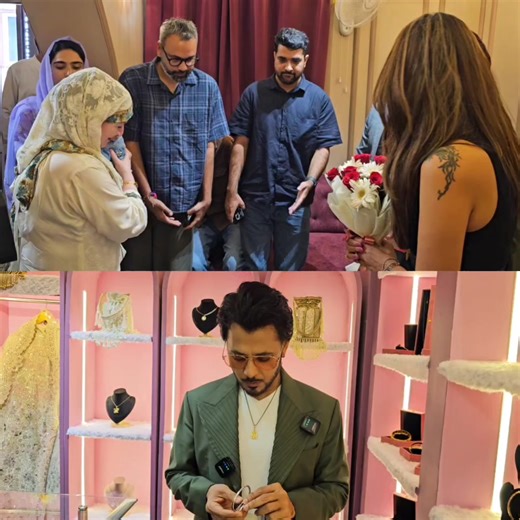 Shaadi.com’s Anupam Mittal and Anchal Kumar At Bayaan Kashmir Bayaan Kashmir celebrated a milestone as Shaadi.com founder Anupam Mittal and actress Anchal Kumar visited the newly opened boutique in Srinagar. Close friends of Bayaan’s owner Faheem Raja, the couple joined in the launch festivities and shared words of encouragement with local entrepreneurs. Mittal highlighted Bayaan’s unique role in weddings, remarking, “Before marriage comes Shaadi.com, and after the marriage is fixed comes Bayaan