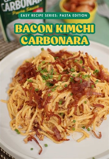 Bacon Kimchi Carbonara: Easy 20-Minute Recipe