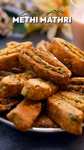 Crispy, flaky, and packed with the earthy aroma of methi 🌿 this Methi Mathri is the perfect tea-time snack you can’t stop munching!☕ Homemade goodness that tastes like nostalgia in every bite 💛 Tell me, do you like your mathri plain or masala-loaded? 👇 #ChefAjayChopra #MethiMathri #IndianSnacks #TeaTimeTreats #HomemadeSnacks #CrispyMathri #DesiFlavours #SnackTime | Ajay Chopra
