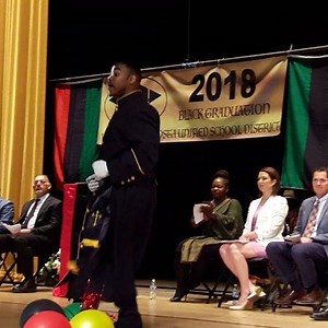 El Cerrito High School graduating senior Eric Martin II performs praise dance to Marvin Sapps "So Glad I Made It". #wccusdblackgraduation | West Contra Costa Schools