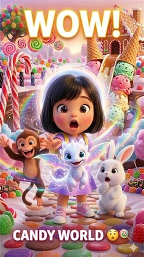 👉 “WOW! Candy World 😲🍭 | Magic Portal Adventure!”