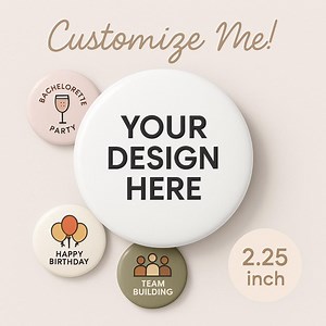 Custom Button Pins: Personalized Designs for Events, Teams and More! - Etsy