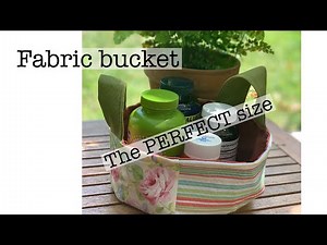 Making the PERFECT size fabric bucket | simple sewing | homemade is best