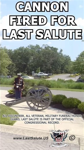 Cannon fired for Last Salute #history #militaryceremony
