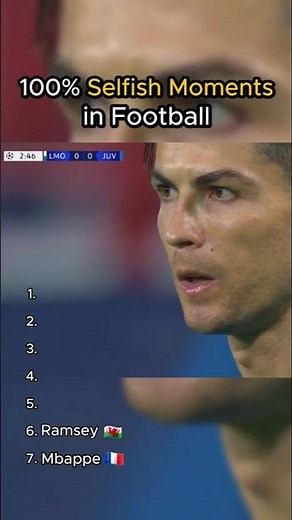 100% Selfish Moments in Football