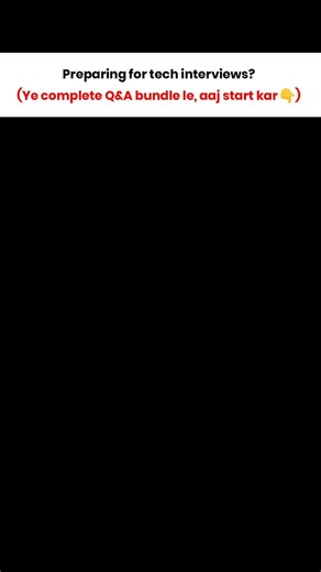 M R Karthik Gowda on Instagram: "💬 Comment "Bundle" & I’ll DM you the link! 🔗✨ 🚀 Get a complete Tech Interview Preparation Bundle in one place! 📚 Perfect for students, freshers, and job seekers preparing for coding rounds and technical interviews. ✅ Programming Language Interview Q&A (Python, Java, C, C++, JS & more) ✅ DSA, OOPs, OS, DBMS, CN & Core CS Concepts ✅ Handwritten Notes for Quick Revision ✅ Coding + HR Interview Questions ✅ Company-Specific Preparation Resources 📢 Share this with