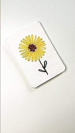 DIY embroidered card
