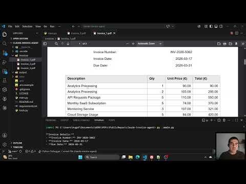 I built an AI Invoice Extractor with Python ( Claude API + Tool Use)