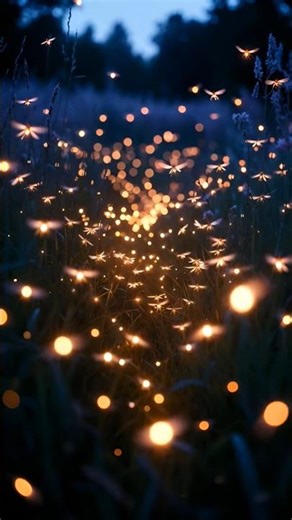 Twilight Firefly Swarm ✨🌿 | Real Night Nature Sounds (No Music)